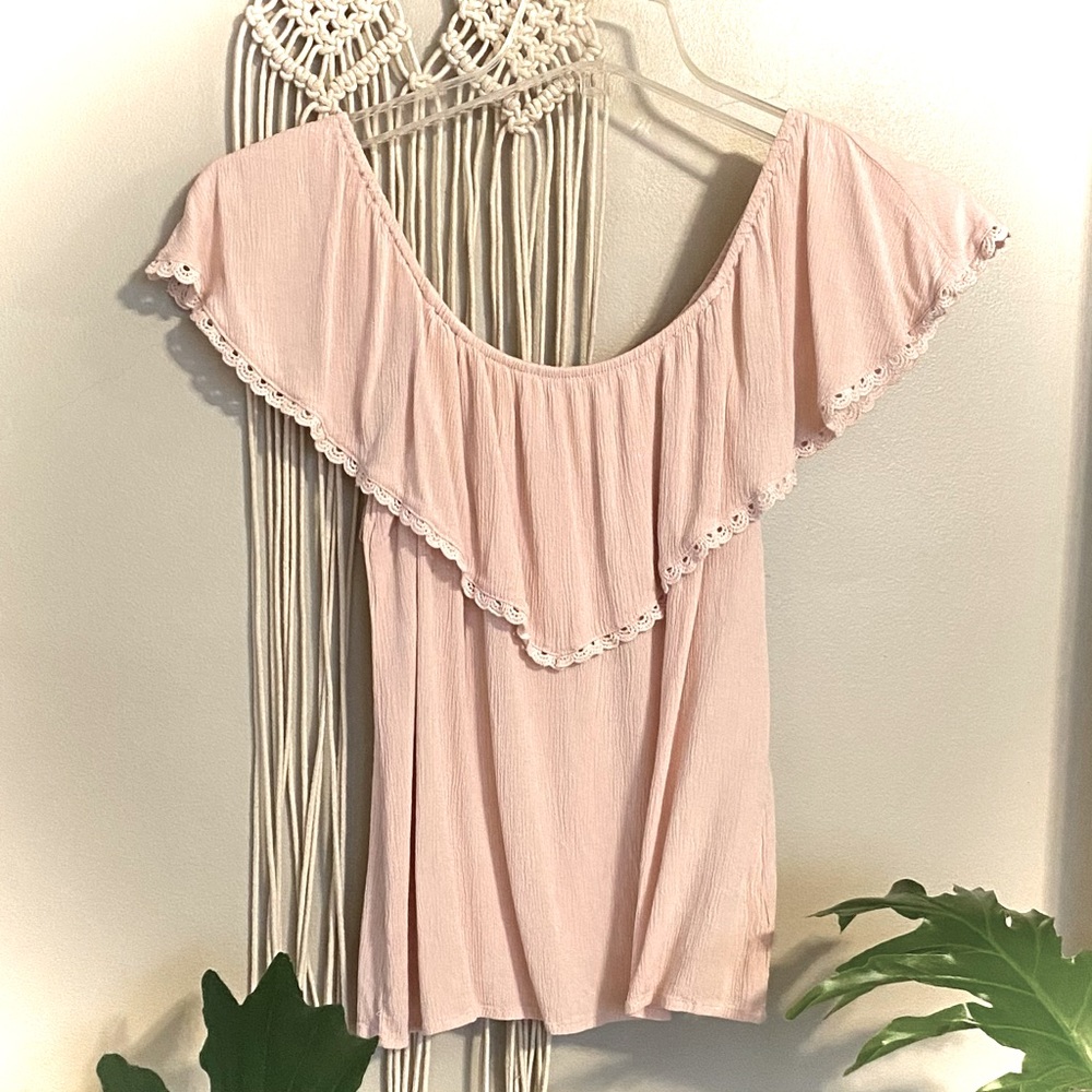 Off the Shoulder Ruffle Top